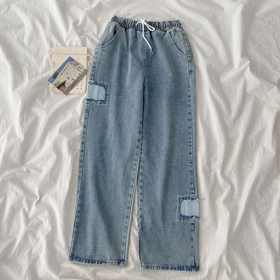 Дамски ежедневни дънки с ластична талия