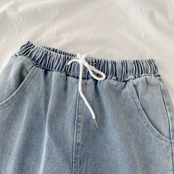 Дамски ежедневни дънки с ластична талия