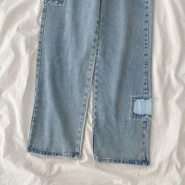 Дамски ежедневни дънки с ластична талия