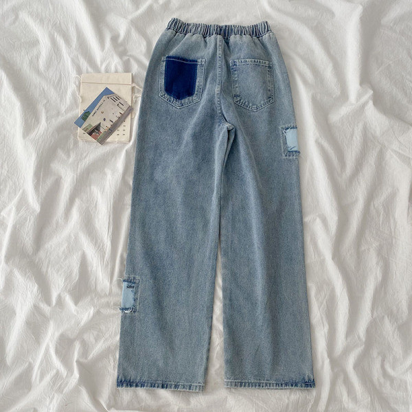 Дамски ежедневни дънки с ластична талия