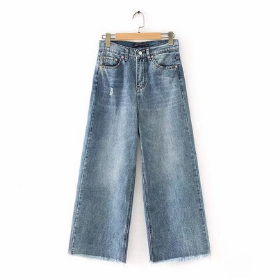 Lai ilma allääreta naiste teksapükste mudel