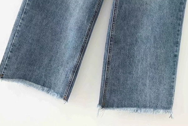 Lai ilma allääreta naiste teksapükste mudel