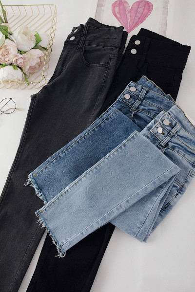 Moodsad kõrge vöökohaga naiste teksad