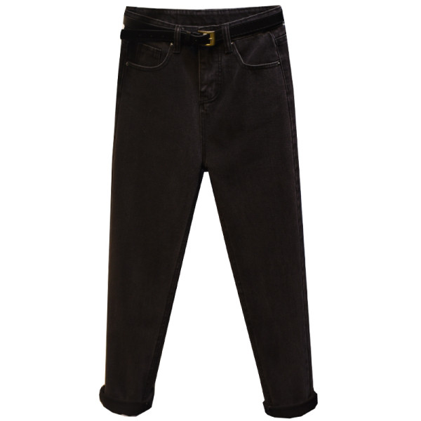 Модерни дамски дънки -висока талия с джобове