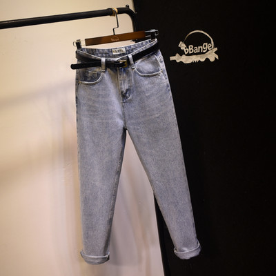 Uus kõrge vöökohaga elastsete naiste teksade mudel