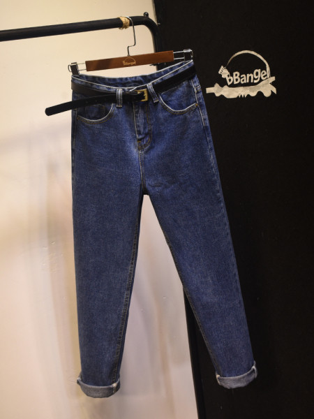 Γυναικεία τζιν φαρδύ  μοντέλο με ψηλή μέση 