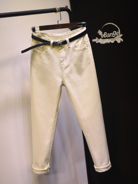 Γυναικεία τζιν φαρδύ  μοντέλο με ψηλή μέση 