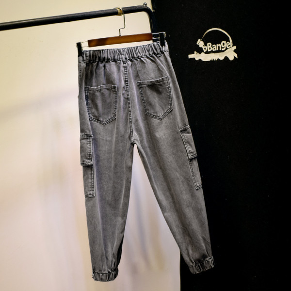 Casual γυναικεία τζιν με πλαϊνές τσέπες