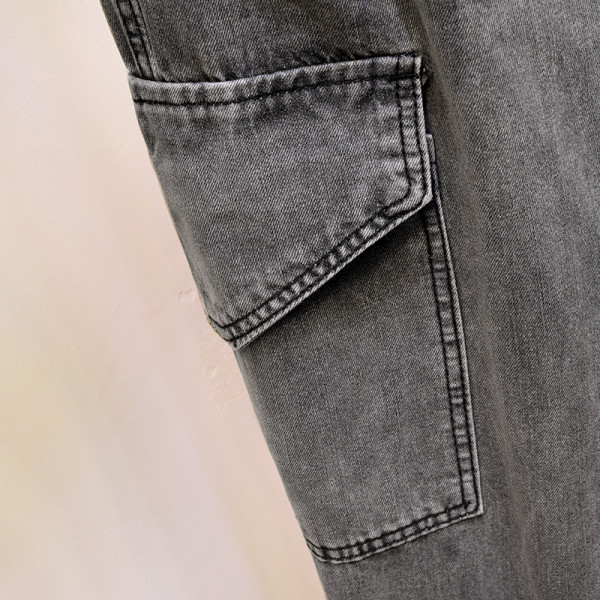 Casual γυναικεία τζιν με πλαϊνές τσέπες