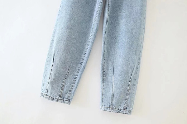 Ежедневни широки дънки с копчета 