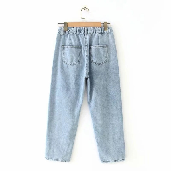 Ежедневни широки дънки с копчета 