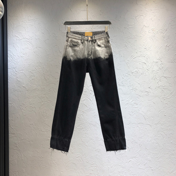 Naiste vabaaja teksad taskutega - sirge mudel