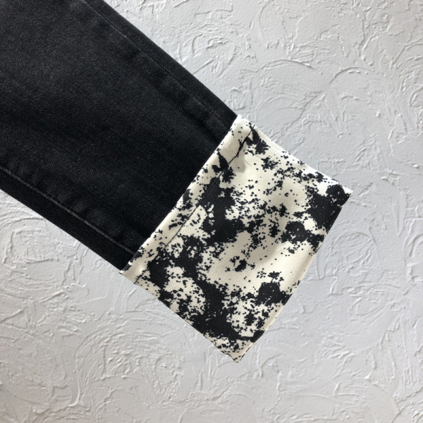 Blugi de dama cu buzunare si fermoar de culoare neagra