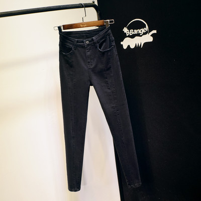 Casual γυναικείο τζιν λεπτό μοντέλο - ψηλή μέση