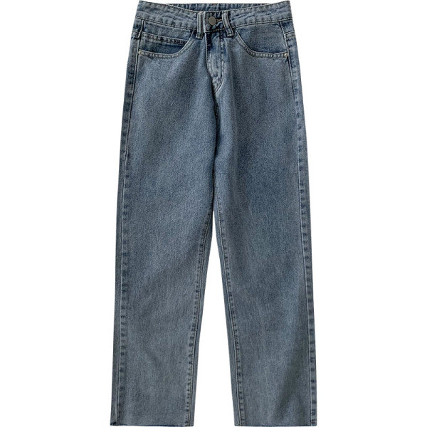 Naiste teksapüksid, kõrge vöökohaga tavaline mudel