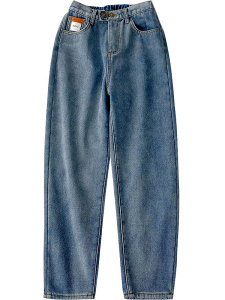 Ženske zimske traperice s toplom postavom