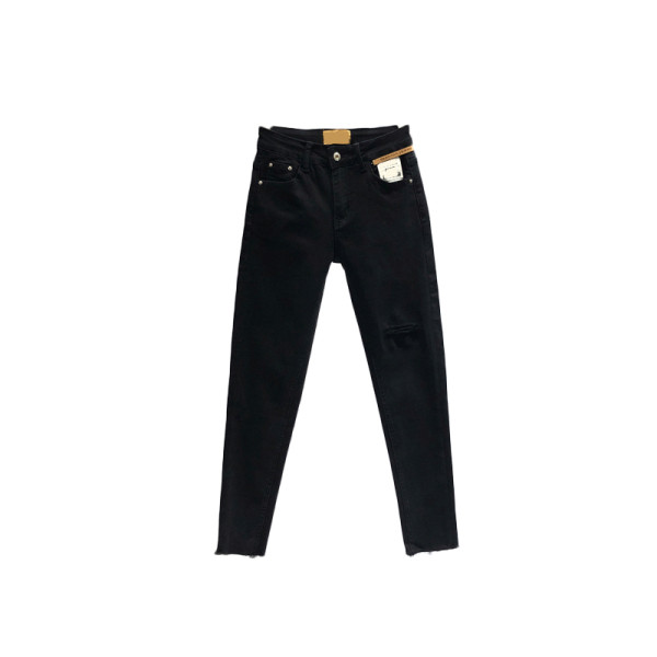 Дамски дънки - Slim модел в черен цвят 