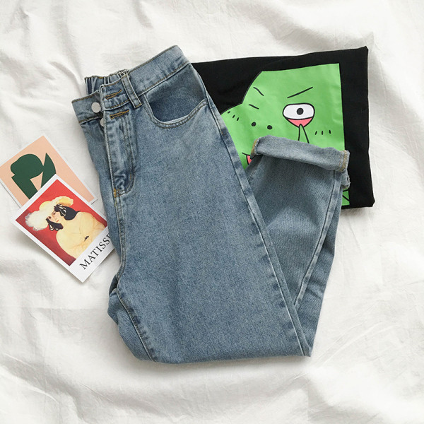 Naiste vabaaja teksapükste mudel