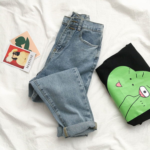 Naiste vabaaja teksapükste mudel