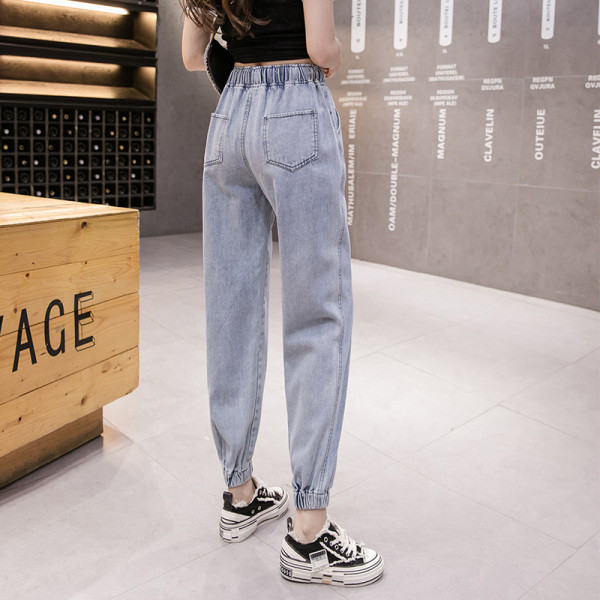 Vabaaja naiste pikad teksad, vöökohal paelad