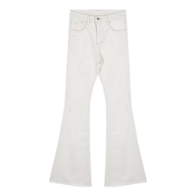 Дамски дънки тип чарлстон с висока талия