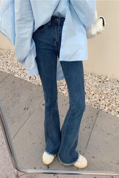 Γυναικεία τζιν με υψηλή μέση 