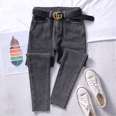 Μοντέρνα γυναικεία τζιν με τσέπες - σε τρία χρώματα