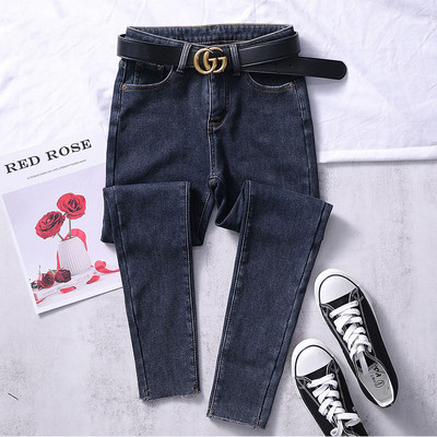 Μοντέρνα γυναικεία τζιν με τσέπες - σε τρία χρώματα