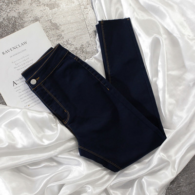 Λεπτό τζιν κλασικό μοντέλο με ψηλή μέση