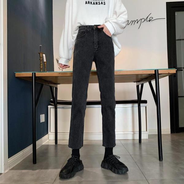 Blugi de primăvară de damă cu talie înaltă