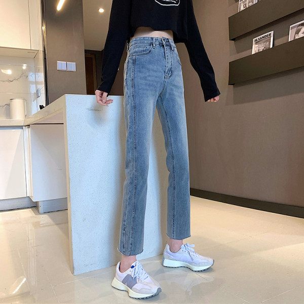 Blugi de primăvară de damă cu talie înaltă