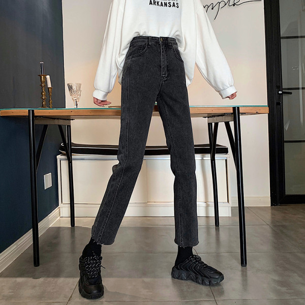 Blugi de primăvară de damă cu talie înaltă