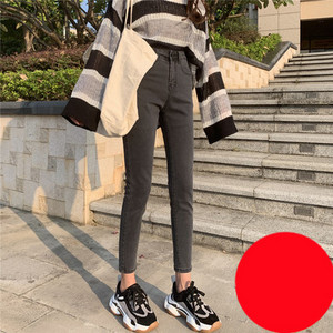 Casual ελαστικό τζιν γυναικεία με ψηλή μέση και τσέπες