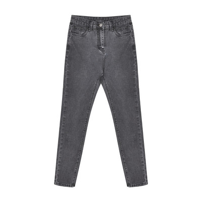 Pantaloni drepti cu talie inalta