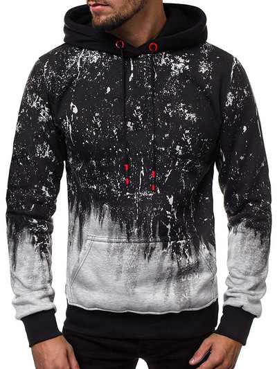 Moodne ilma kinnituseta mustriga meeste dressipluus