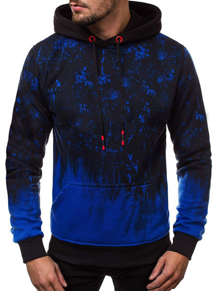 Moodne ilma kinnituseta mustriga meeste dressipluus