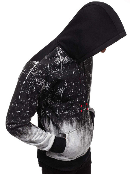 Moodne ilma kinnituseta mustriga meeste dressipluus