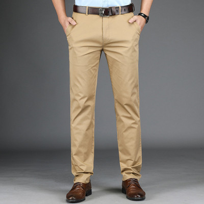 Meeste pikkade pükste tavaline taskutega mudel