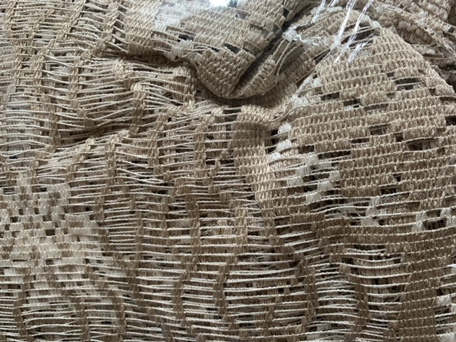 Готово перде дантела ресни с ширит лента Greta 9744, 300x160 cm, 100% Полиестер, Бежов, Златист цвят