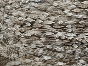 Дълго перде дантела с ширит лента Uncja, E 364, 150x250 cm, 100% Полиестер, Златист