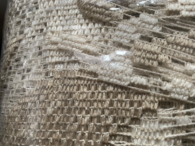 Дълго перде дантела с ширит лента Uncja, E 364, 150x250 cm, 100% Полиестер, Златист