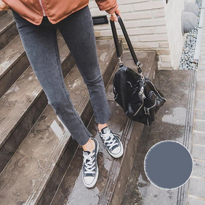 Moodsad kõrge vöökohaga naiste teksad pikkusega -9/10