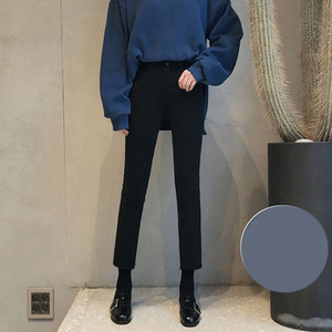 Moodsad kõrge vöökohaga naiste teksad pikkusega -9/10