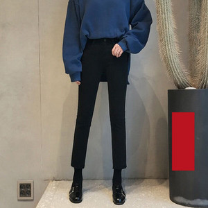 Moodsad kõrge vöökohaga naiste teksad pikkusega -9/10