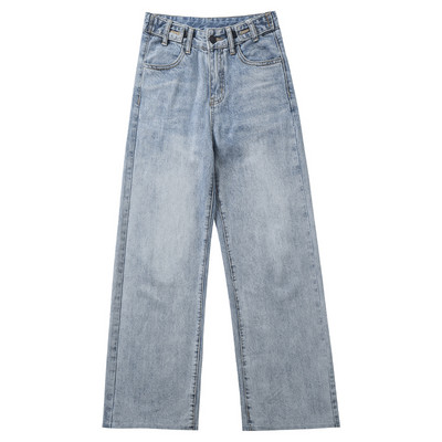 Γυναικείο τζιν παντελόνι φαρδύ μοντέλο