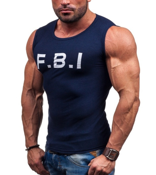 Ανδρικό αμάνικο με επιγραφή προσαρμοσμένο μοντέλο