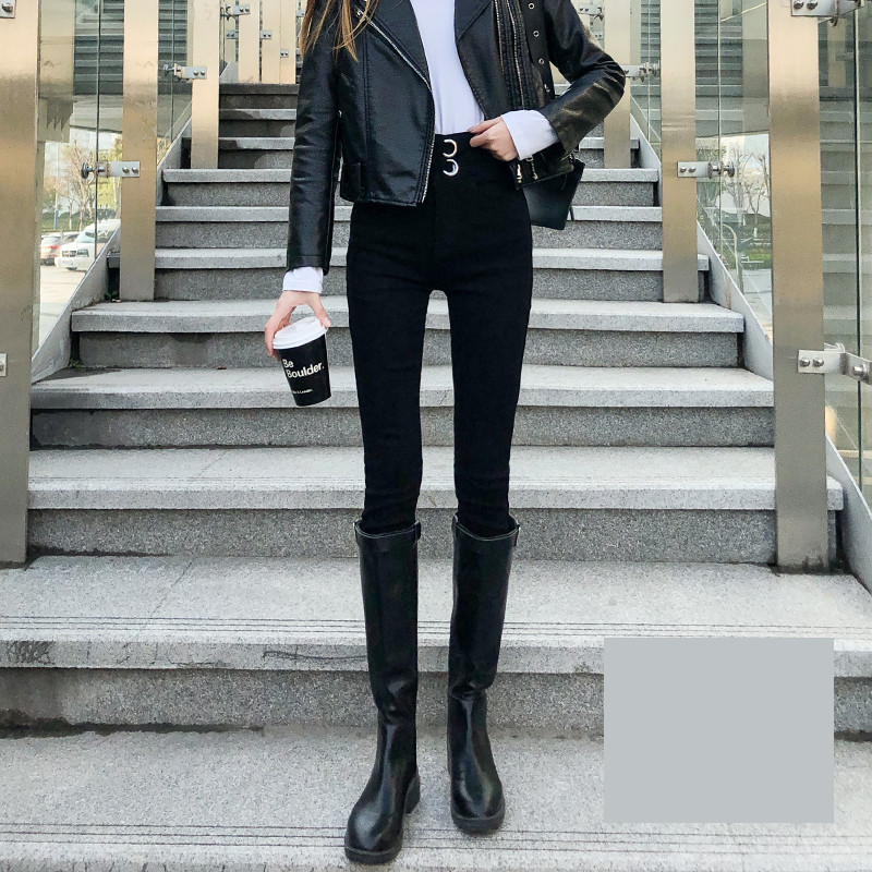 Σλιμ μοντέλο τζιν με διπλή στερέωση