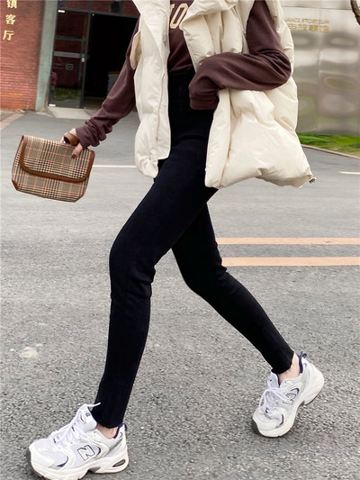 Γυναικεία casual τζιν με ψηλή μέση