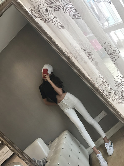 Дамски ежедневни дънки Slim модел с джобове