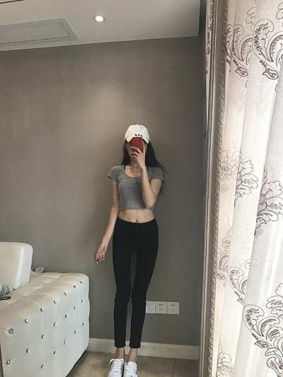 Дамски ежедневни дънки Slim модел с джобове